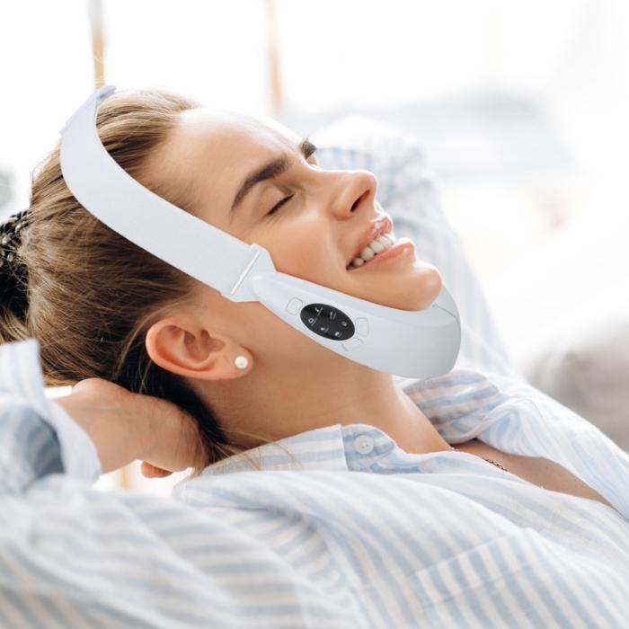 Electrostimulation facial massager