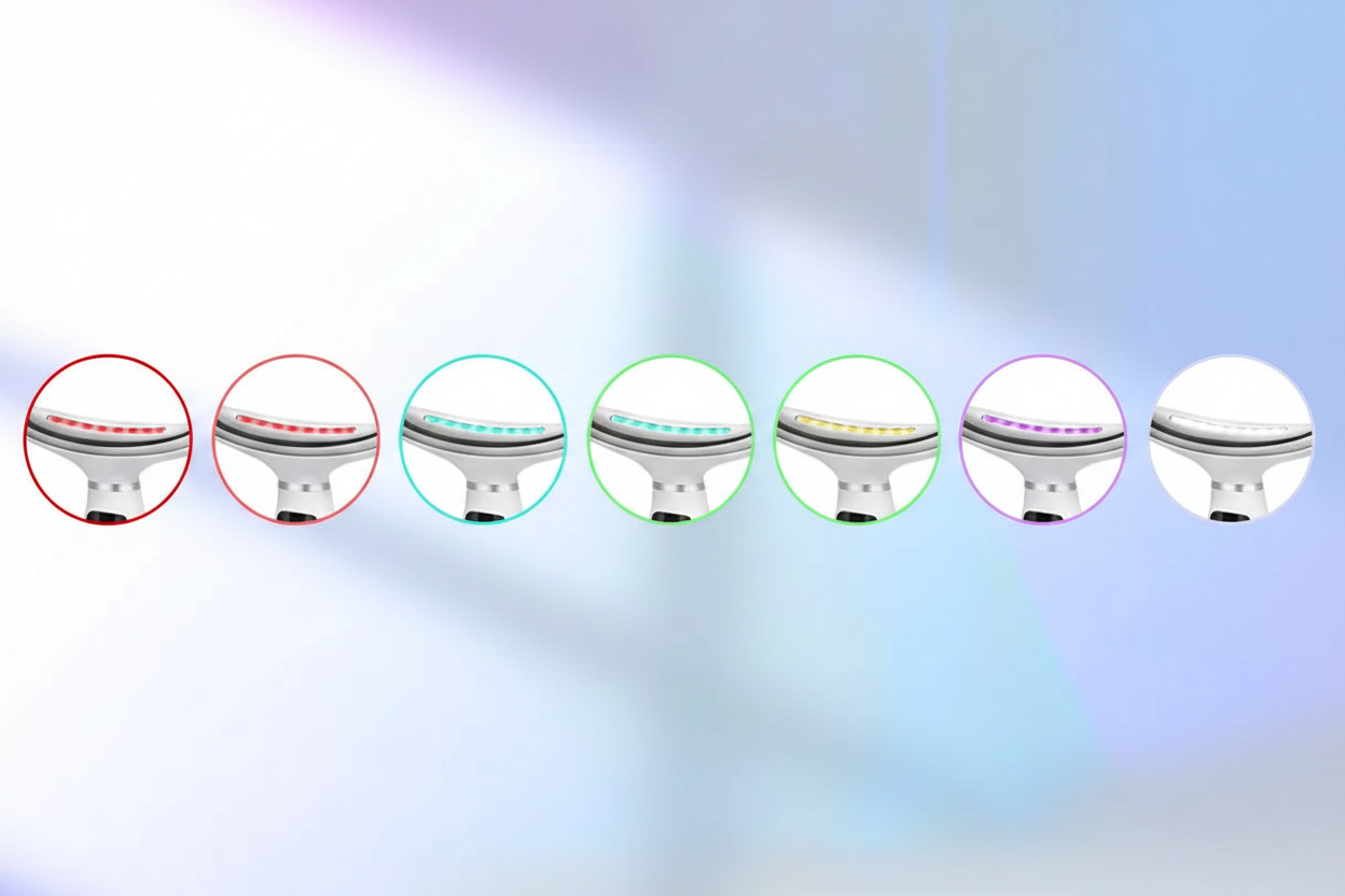7 LED couleurs en ligne