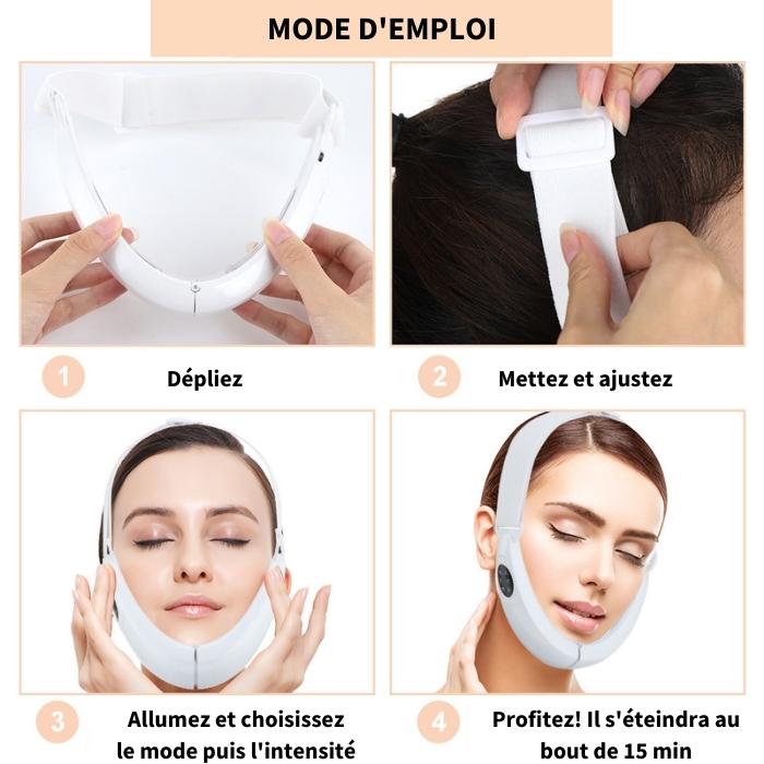 Electrostimulation facial massager